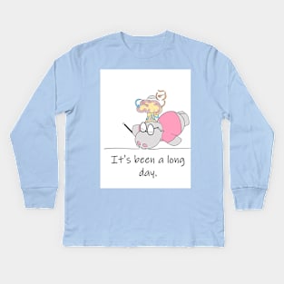 It's been a long day Kids Long Sleeve T-Shirt